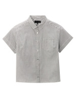 カラーストライプシャツ/ブラック(319)