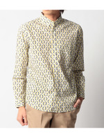 ジオメトリックMIXシャツ/レモンイエロー(931)