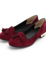 タッセル付きオペラシューズ/ボルドー(064)