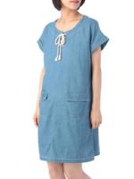 ダンガリーワンピース/ナチュラル(050)