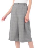 チェックガウチョパンツ/ブラック(219)