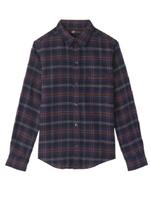 チェックシャツ/チャコールグレー(014)