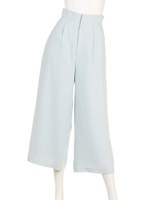 ハイウエストワイドパンツ/ライトブルー