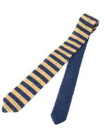 ボーダーニットタイ/イエロー(132)