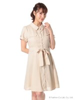 胸ポケ付シャツOP　2/ベージュ