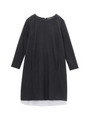 切り替えサックワンピース/ブラック(019)