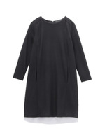 切り替えサックワンピース/ブラック(019)