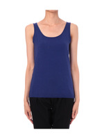 [L]シンプルタンクトップ/ブルー系(693)