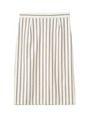 [L]レジメンタルストライプペンシルスカート/ホワイト(302)