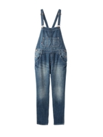 ウォッシュデニムサロペット/ブルー(092)