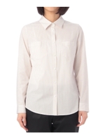 ストライプストレッチシャツ/ベージュ(352)