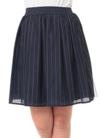 チュールストライプSK/シロ