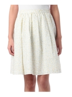 マーガレットプリントスカート/ホワイト(004)