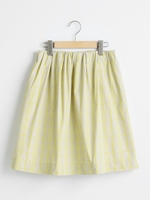 メモリーチェックスカート/イエロー柄
