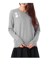 KIGIコラボ ドットベア裏毛スウェット/グレー(012)