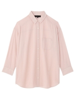 [L]エアリーコットンシフォンシャツ/ホワイト(003)