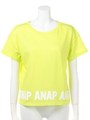 【ANAP】裾ANAPロゴプリントショート TEE/BL