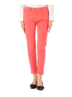 クロップドカラーストレッチパンツ/ブルー系(091)