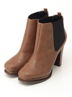 サイドゴアショートブーツ/BLACK