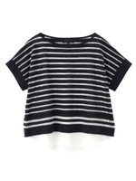 シアーボーダーニット+タンクトップSET/マスタード(333)