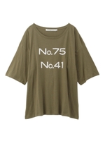 ビッグシルエットナンバーTシャツ/ブラック(019)