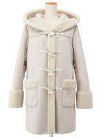 フェイクムートンコート/ネイビー