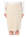 フロントスリットストライプスカート/ナチュラル(350)