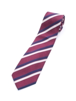 レジメンタルストライプネクタイ/ボルドー(364)