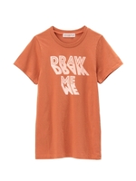 ロゴデザインTシャツ/ダークオレンジ(068)