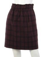 刺し子リングチェックコクーンＳＫ/ネイビー