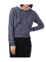 杢調スウェットジップアップパーカ/ブルー系(094)