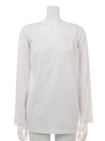 【Latina】バックオープンジョーゼットチュニックTOP/ダークグレー(028)