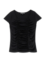 フロントシャーリングカットソー/グレー系(011)