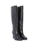 レザーロングブーツ/ブラック(019)