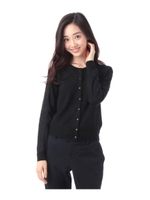 袖レースニットカーディガン/ネイビー(093)