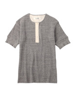 杢調ワッフルヘンリーネックカットソー/アイボリー(004)