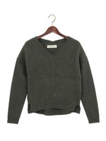 ☆JC マエアゼ バイアス Vネック プルオーバー / ニット/NATURAL