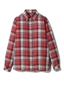 キュプラチェックシャツ/ワインレッド(263)
