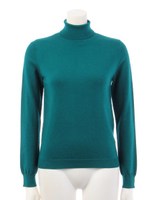 シンプルタートルニット/ライトブルー