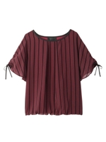 ストライプフロッキープルオーバー/ブラック(119)