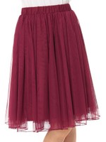 チュールスカート/ネイビー