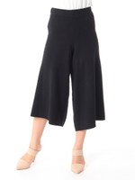 ニットガウチョパンツ/ブラック