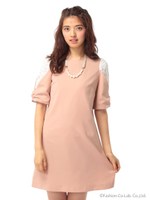 パールNL付AラインドレスOP 3/ピンク