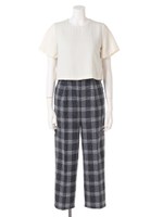 レイヤードオールインワン/ブラック