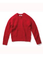 POPCORN KNITTED TOP/ホワイト