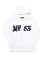 【MILKBOY】MESS ZIP HOODIES/ブラック×グリーン