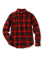 ウエスタンチェックネルシャツ/ワインレッド(963)