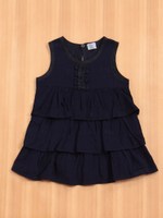 リボン柄刺繍ノースリーブOP/ネイビー