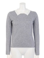 襟付きハリヌキプルオーバー/オフ