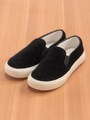 厚底スリッポン/ブラック